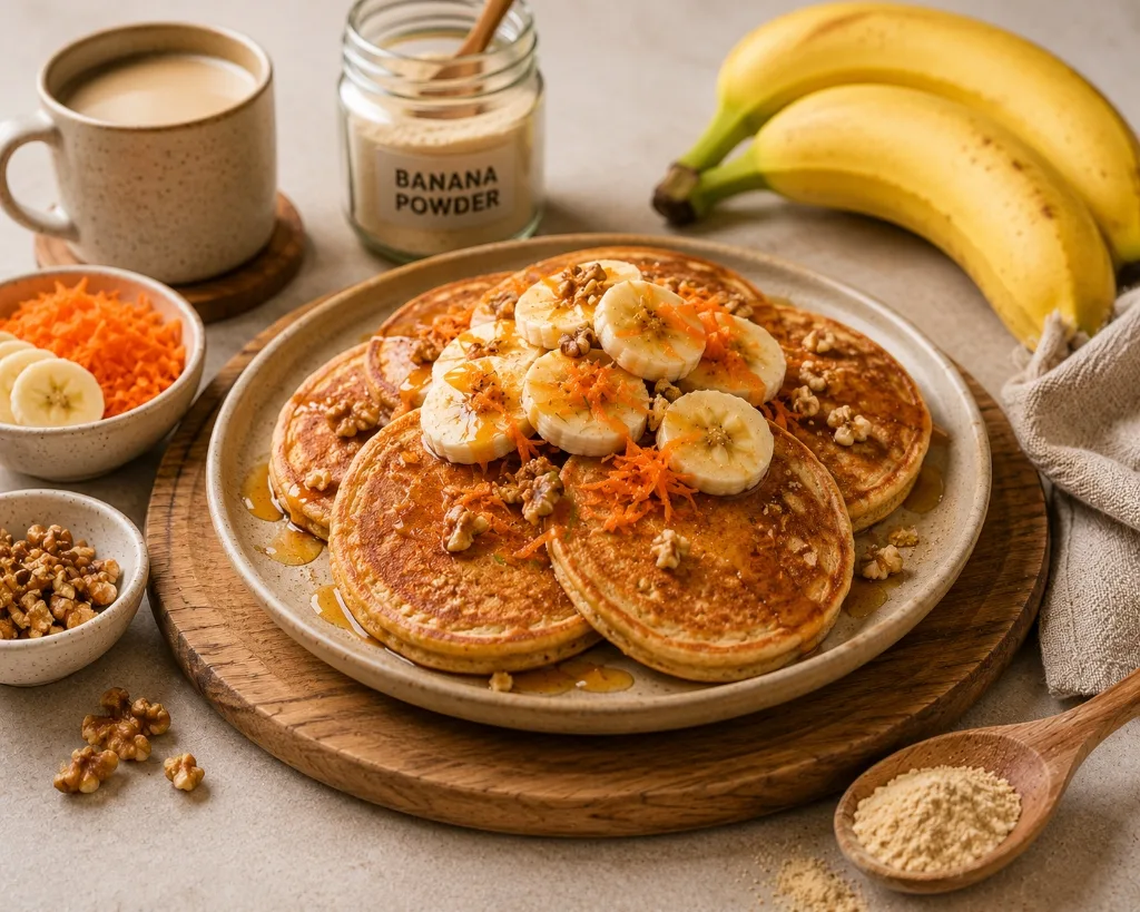 Banana & Carrot Pancakes