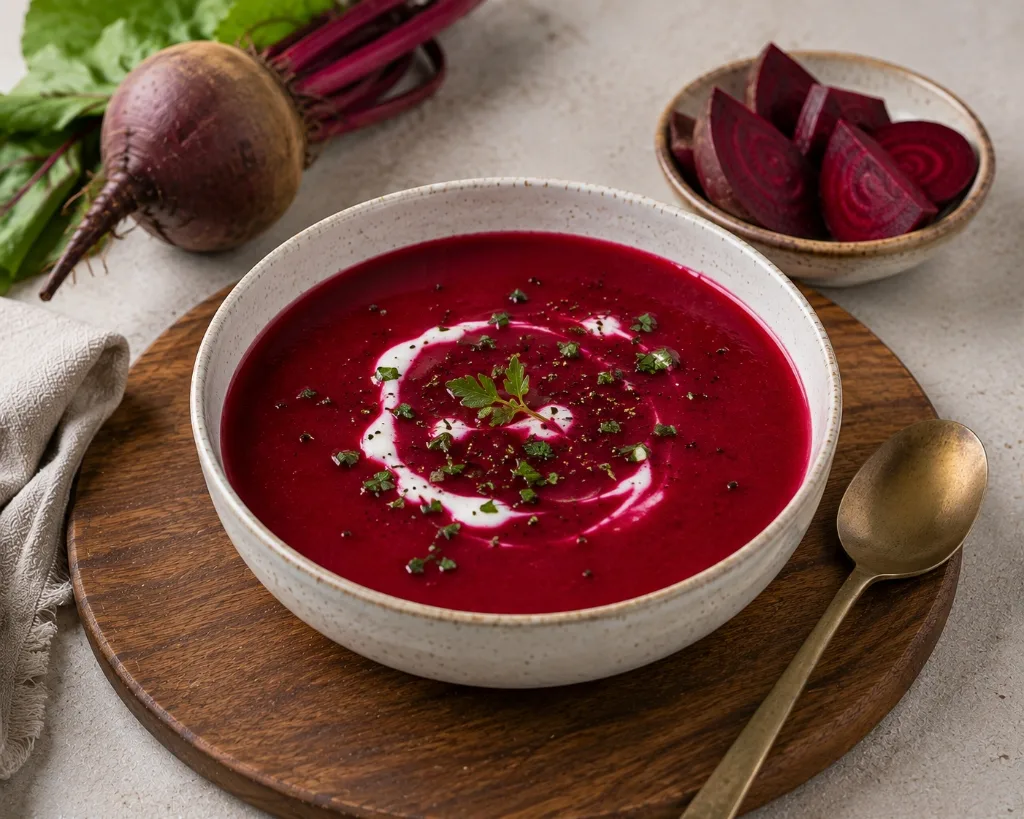 Healthy Warm Beetroot Soup