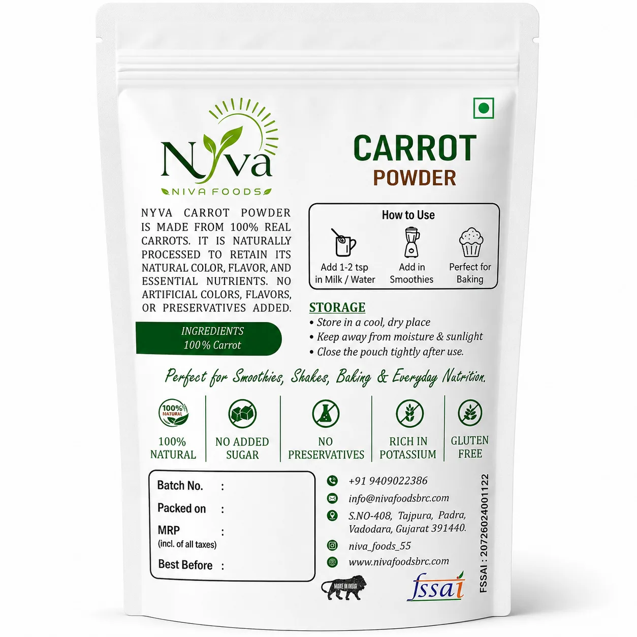 Carrot Powder view 2